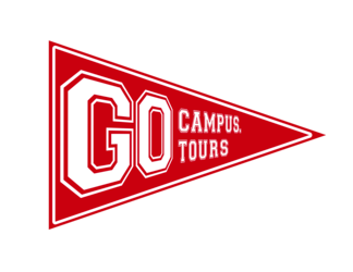 GO Campus Tours Red Pennant Logo